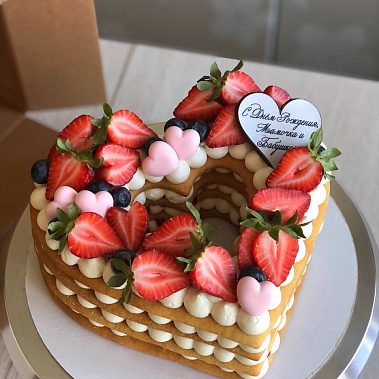 Торт «Сердце» купить - прокопьевск.сладкоежкин.рф