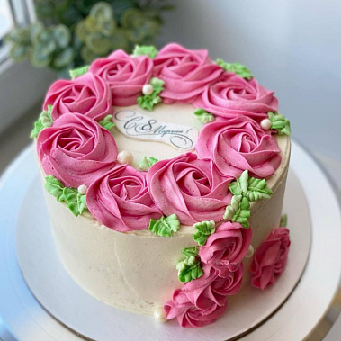 "Розовый венок" купить - прокопьевск.сладкоежкин.рф